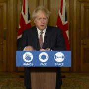 Prime Minister Boris Johnson addresses press conference. Image: PA Video/PA Wire