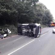 The London Fire Brigade were called to a crash in Wallington ( credit: LFB)