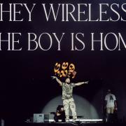 Handout photo issued by LD Communications of Drake making a surprise appearance at Wireless Festival in London on Friday (PA)