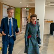 Princess Royal Anne in Sutton for the opening of the Centre of Cancer Drug Discovery. @michaelwheeler