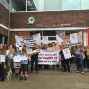 Sutton protest against the Beddington incinerator (photo: Tara O'Connor)