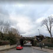 Network Rail is repairing the bridge in Old Lodge Lane. Credit: Google Maps.