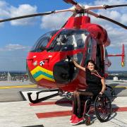 Vaiva thanks London's Air Ambulance for saving her life