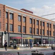 A CGI of the HMO in Sutton High Street from the planning applications. Credit: KJC ARCHITECTS. Free for use by BBC wire partners.