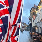 Two flags were stolen from outside The Fox pub, but it is not believed any other businesses were targeted