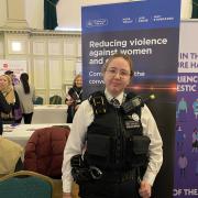 PC Chloe Wright spoke at an event to commemorate murder victims at Newham Town Hall in early December