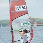 Fighting fit: Bryony Shaw was happy to end the Sail for Gold event in one piece