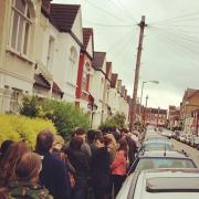 Queues at libraries in Wandsworth snaked around the buildings