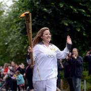 Lisa Austin, from Tadworth, carried the flame through Crawley