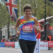 Maria Goldby running the marathon in 2011