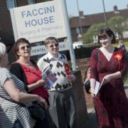 Carshalton and Wallington Labour Party protesting outside CCG headquarters on Tuesday