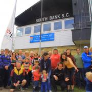 Members of the South Bank sailing club