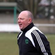 Old times: Stuart Massey as Whyteleafe boss, but now he wears the colours of Carshalton Athletic              SP30062