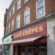 Cafe Crepes, in Epsom High Street, has come under attack for the 