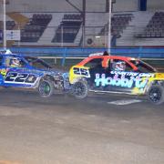 Duel: Reece Preistly, right, and Rob Barnes, left, have been neck-to-neck all season in the Winter Banger League