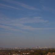 Blue sky over Croydon