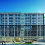 Works are underway for office blocks in Ruskin Square