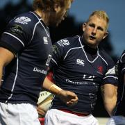 Familiar face: Scottish number eight Mark Bright scored his customary try against Yorkshire Carnegie on Saturday