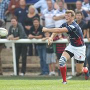 Try scorer: Pete Lydon crossed for one of London Scottish's tries in Bristol