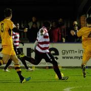 First start: Aaron Morgan made his Kingstonian debut in Saturday's 3-1 win over Merstham