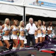 GReat days: Hersham's Sam Bird competed in the inaugural Formula E championship in 2015 for Sir Richard Branson's Virgin Racing outfit