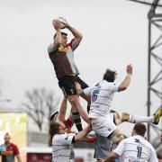Tough test: The Harlequins lineout gave London Scottish a good workout prior to their 21-10 win over Cornish Pirates last week