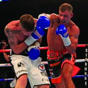 Back to it: Ricky Boylan in action in a previous fight returned to winning ways last weekend      Picture: Lawrence Lustig