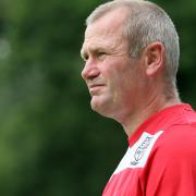 Furious: Hampton boss Alan Dowson was not happy with his side's FA Cup exit on Saturday