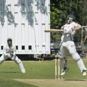 Still going: Banstead’s Kieran Gayle in action during a 64-run win over Old Whitgiftians