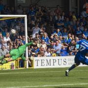 It all started so well: Andy Barcham opens the scoring for AFC Wimbledon in their 2-1 defeat at home to Bolton Wanderers
