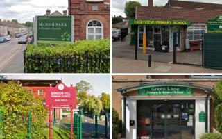 Manor Park Primary School, Highview Primary School, Bandon Hill Primary School, and Green Lane Primary and Nursery School received a hygiene rating of 5 in 2023