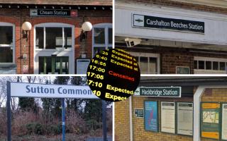 Passengers from Sutton Common, Carshalton Beeches, Hackbridge, and Cheam Station have to deal with significant delays