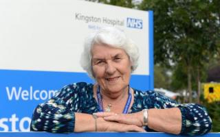 Maureen Wilkins started volunteering at Kingston Hospital one year after her husband Bob died
