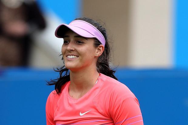 Winner: Laura Robson won her first match in 18 months last night (Wednesday) in Canada