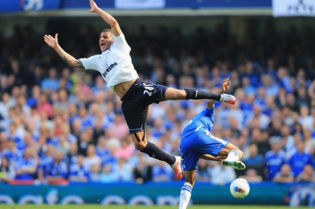 Deciding their fate: Chelsea could yet send Tottenham Hotspur's season tumbling to the turf