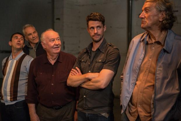 Phil Daniels, Larry Lamb, David Calder, Matthew Goode and Clive Russell in The Hatton Garden Job. Picture courtesy of Signature Entertainment.