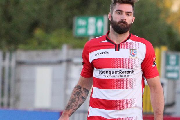 Back in the goal groove: Kingstonian striker Ryan Moss scored his first league of the season for Ks on Monday