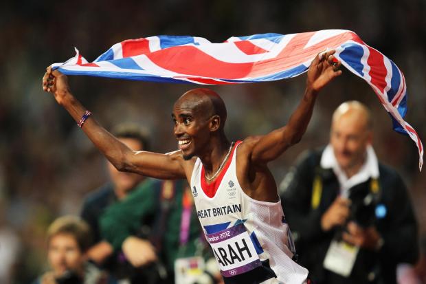 Flashbook: Mo Farah celebrates winning the London 2012 Olympics men's 10,000m gold medal on Super Saturday four years ago    Picture: Action Images