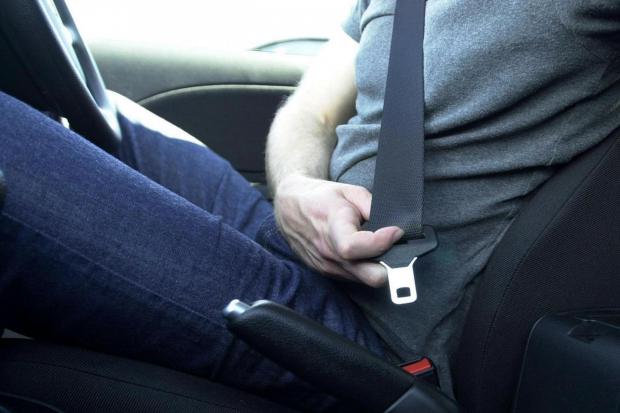 Seat belt stock image