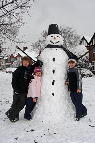 Sam the Giant Snowman, on Triangle Green in Kenley Road, is the most photographed snowman in New Malden. Sent in by Caroline Bern