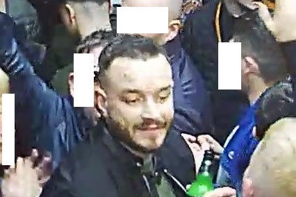 Man sought after Crystal Palace player struck with bottle