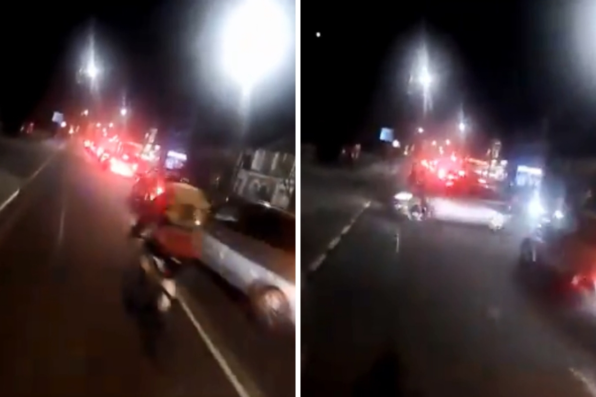 Shocking video shows crash between cyclist and car in Richmond