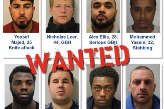 London most wanted: Police hunting these 9 men after vicious attacks and stabbings